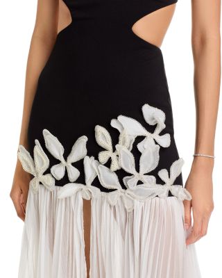 Runway Floral Strapless Dress