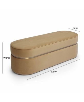   Pomp Honey Velvet Bench
