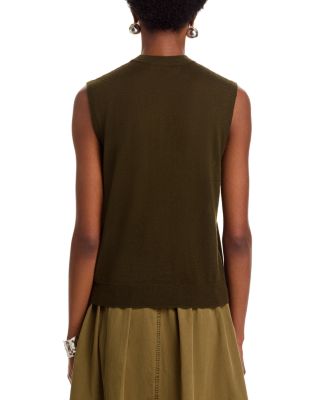 Cashmere Crewneck Shell Sweater