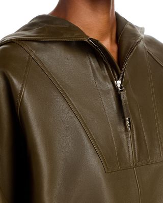 Workwear Leather Hoodie