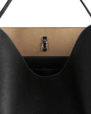 Belted Leather Tote 