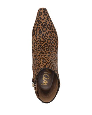 Women's Saige Animal Print Calf Hair Ankle Boots