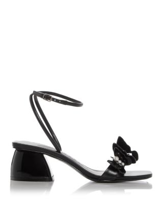 Women's Vanessa Butterfly & Faux Pearl Block Heel Sandals