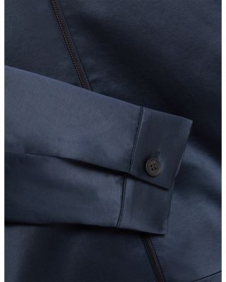 Fluidj High Shine Regular Fit Harrington Jacket