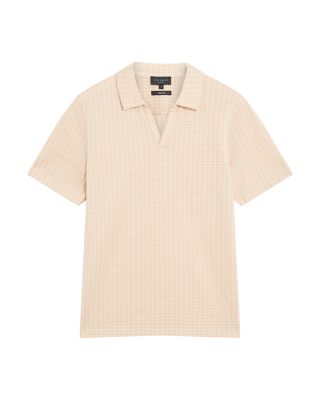 Matejo Mini Check Open Neck Polo Shirt