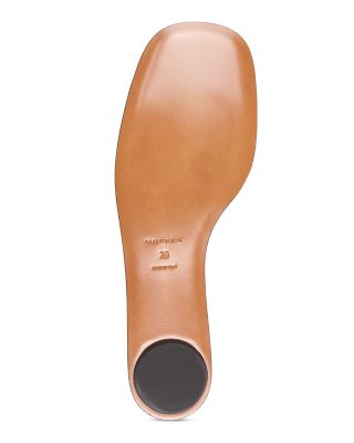 Women's Leather Slide Sandals