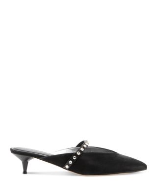 Women's Leather Mule Pumps