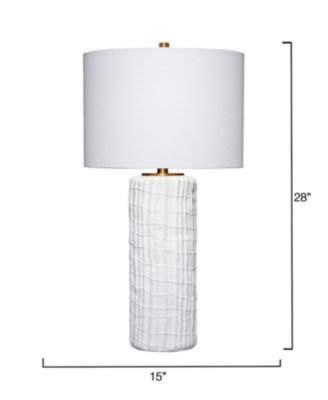 Trunk Polyresin Table Lamp with Linen Shade