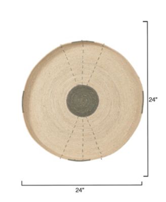 Sundial Seagrass Round Wall Art