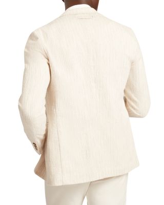 Rusticj Regular Fit Textured Boucl&eacute; Cotton Blend Blazer