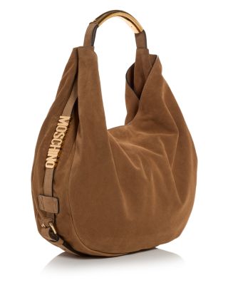 Handle Me Medium Suede Shoulder Bag