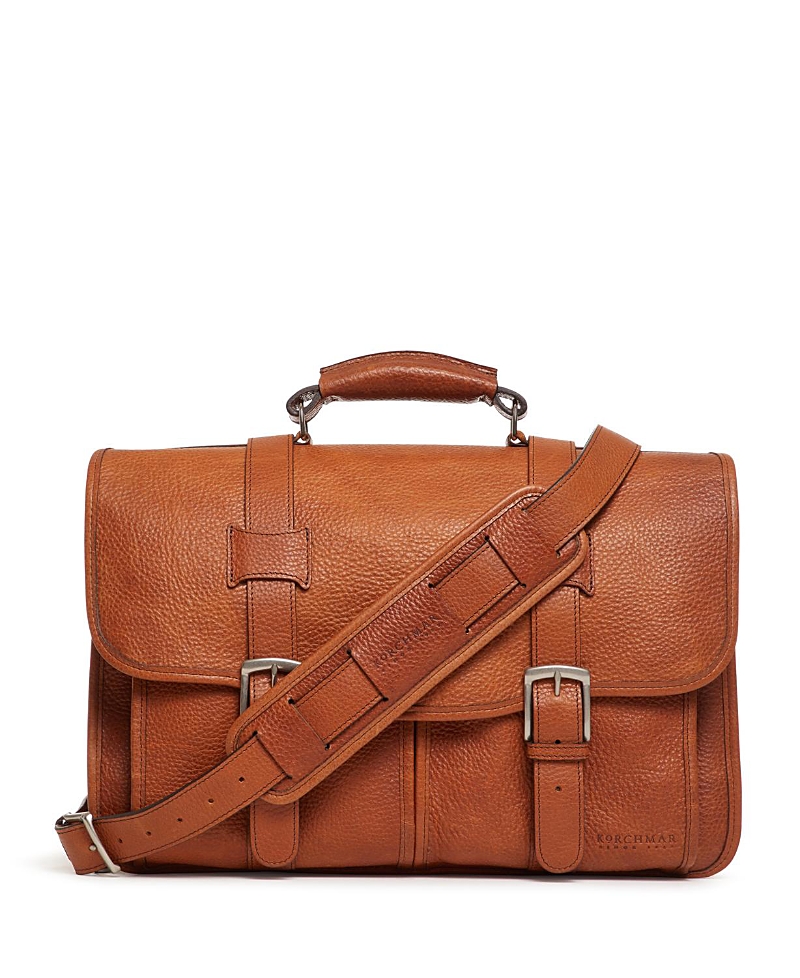 Korchmar Garfield Laptop Briefcase In Brown