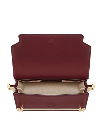 Strathberry East West Mini Multi Strap Oxblood Crossbody
