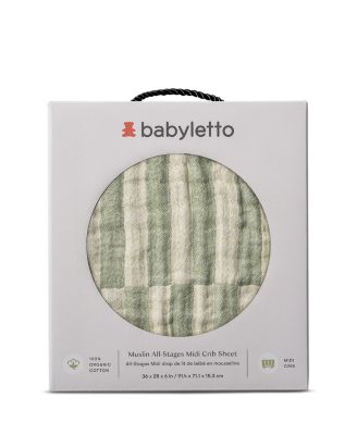 All Stages Midi Crib Sheet in Muslin Cotton