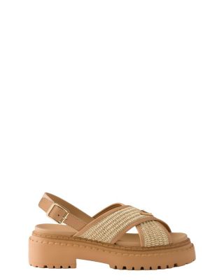Women's Crochet and Leather Sandals