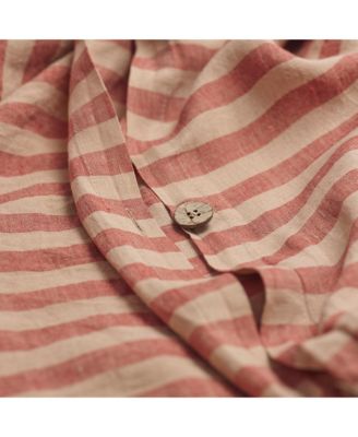 Pembroke Stripe Linen Duvet Cover, King