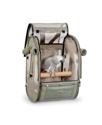Medium Size Bird Travel Carrier Backpack with Perch