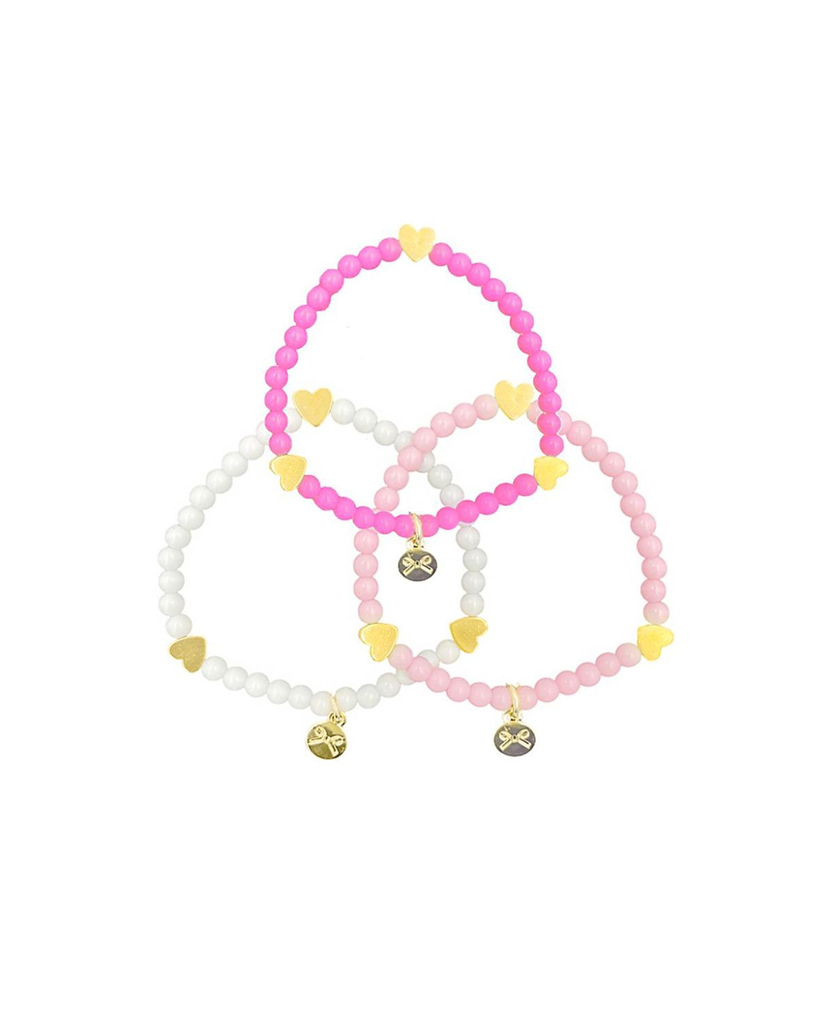 Bits & Bows Girls Hearts Bracelet Set - Little Kid