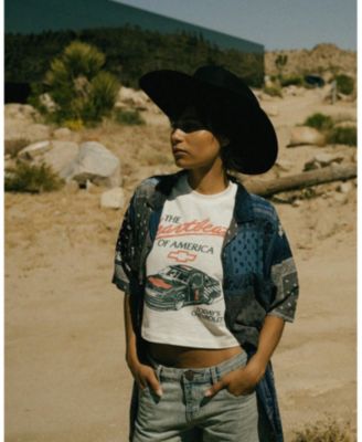 Women's Chevy Hearbeat of America Mock Neck Crop Tee