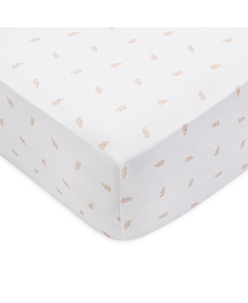 Domani Home Cotton Crib Sheet In White