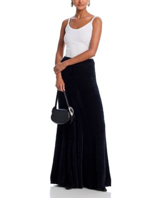 Grunge Eyelash Maxi Skirt