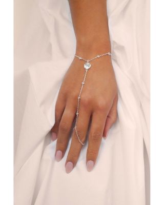 Santorini Cubic Zirconia Shell Hand Chain