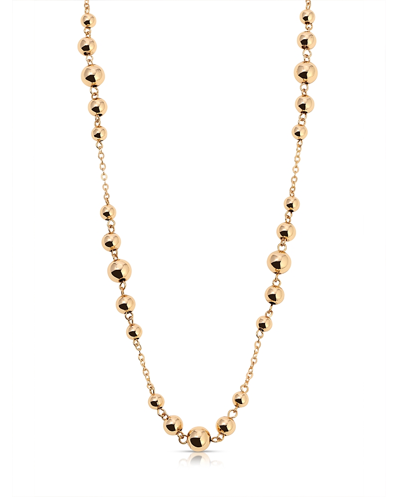 Ettika Single Chain Bubble Necklace In Gold