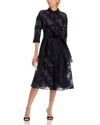 Organza Web Shirt Dress