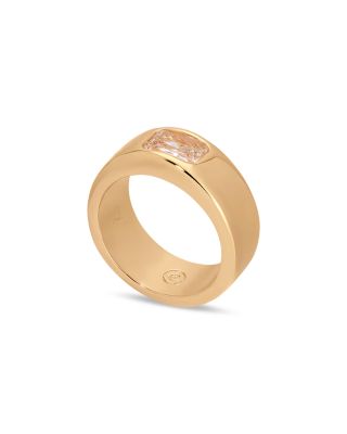 Treasure Emerald Cut Cubic Zirconia Band Ring