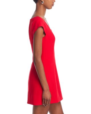 Azra Twill Cap Sleeve Mini Dress