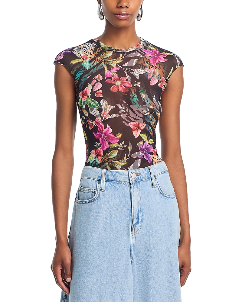 Afrm Nina Semi Sheer Top