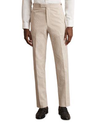 REISS - Slim Fit Seersucker Mixer Trousers