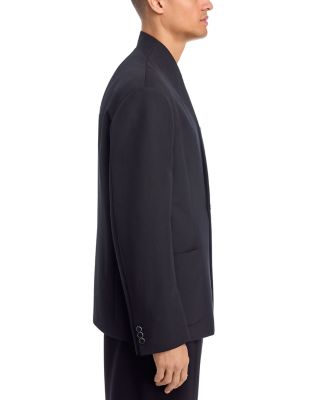 Collarless Relaxed Fit Blazer  