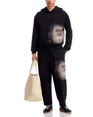 Relaxed Fit Spray Graphic Logo Print Sweatpants