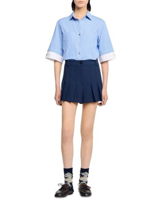 Tailored Pleated Shorts
