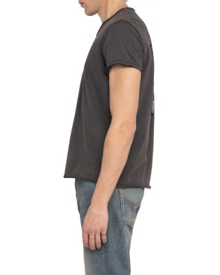 Monastir Split Collar Graphic Tee