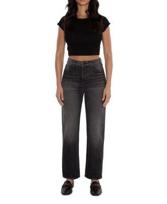 High Rise Tracy Straight Jean in Driftwood