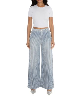High Rise Rosalie Trouser Jeans in High Tide Blue