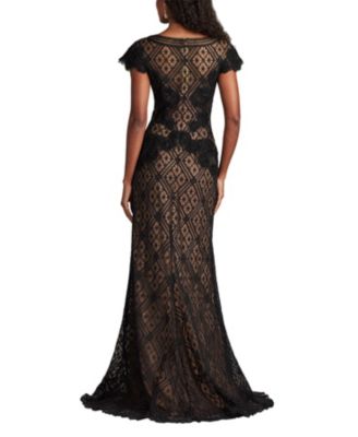 Jasi Embroidered Illusion Gown