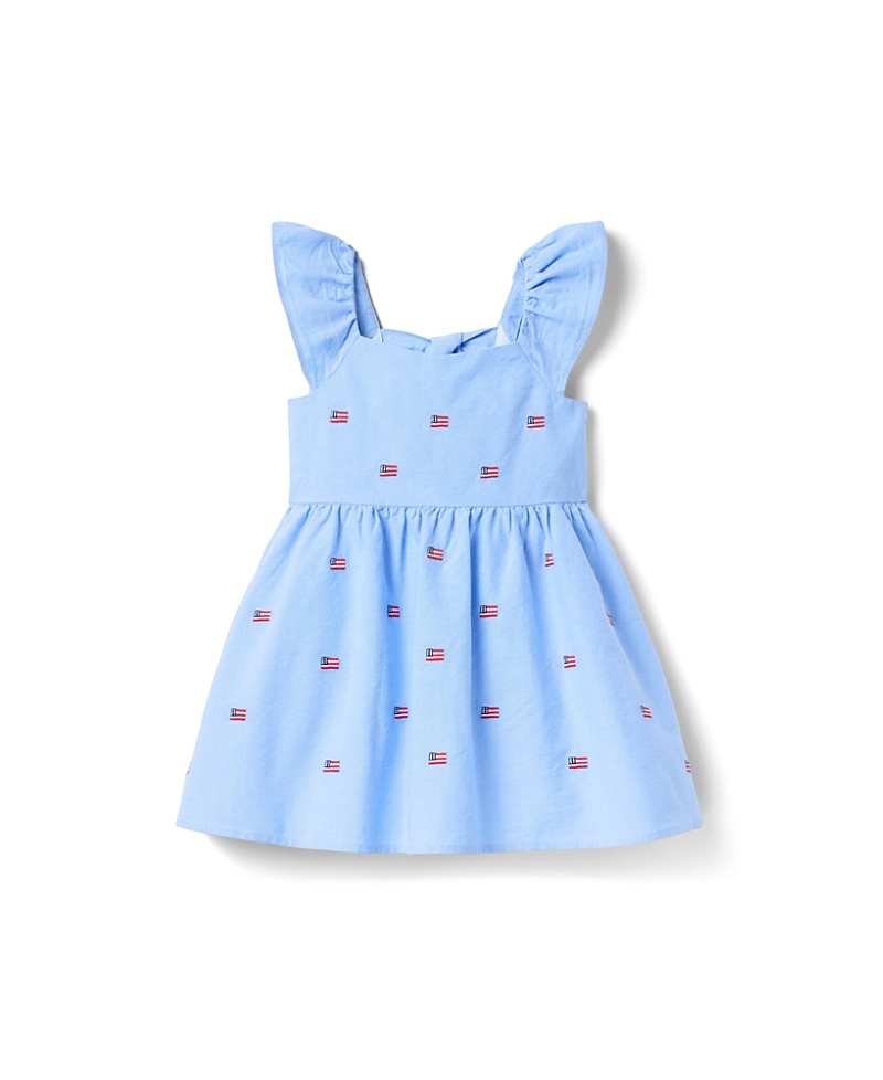 Janie And Jack Girls' Americana Shiffley Dress - Little Kid, Big Kid In Blue