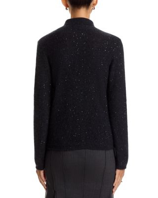 Sequin Knit Button Front Shirt