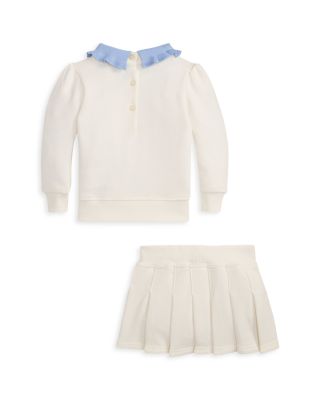 Polo Girls' Collared Terry Sweatshirt & Skort Set - Baby