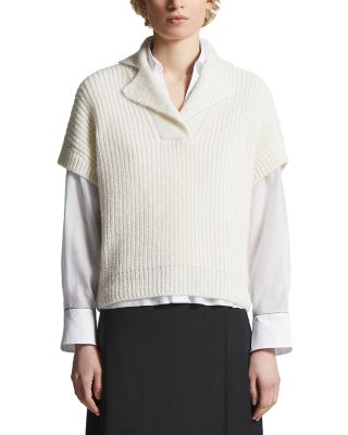 Ribbed Short Sleeve Sweater