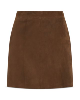 Rise Leather Mini Skirt 