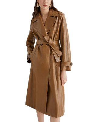 Soledad Faux Leather Coat