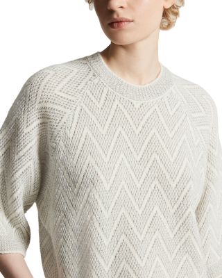 Zigzag Raglan Sleeve Sweater