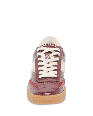 Women's Notice Stitch Croco Embossed Sneakers