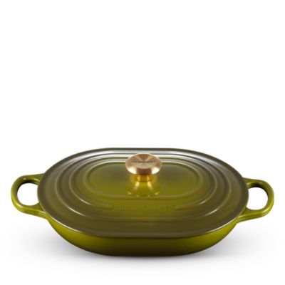 3.75 Qt Cast Iron Oval Casserole & Lid