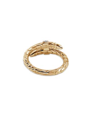 14K Yellow Gold Diamond Spear Ring