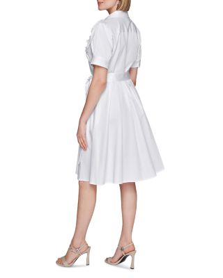 Flower Corsage Shirtdress